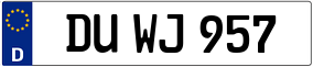 Truck License Plate